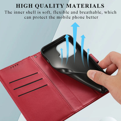 Xiaomi Mi 11 Pro Genuine Leather Texture Embossed Line Phone Case with Card Wallet & Kickstand