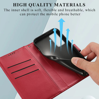 Xiaomi 12 Genuine Leather Texture Embossed Line Phone Case with Card Wallet & Kickstand