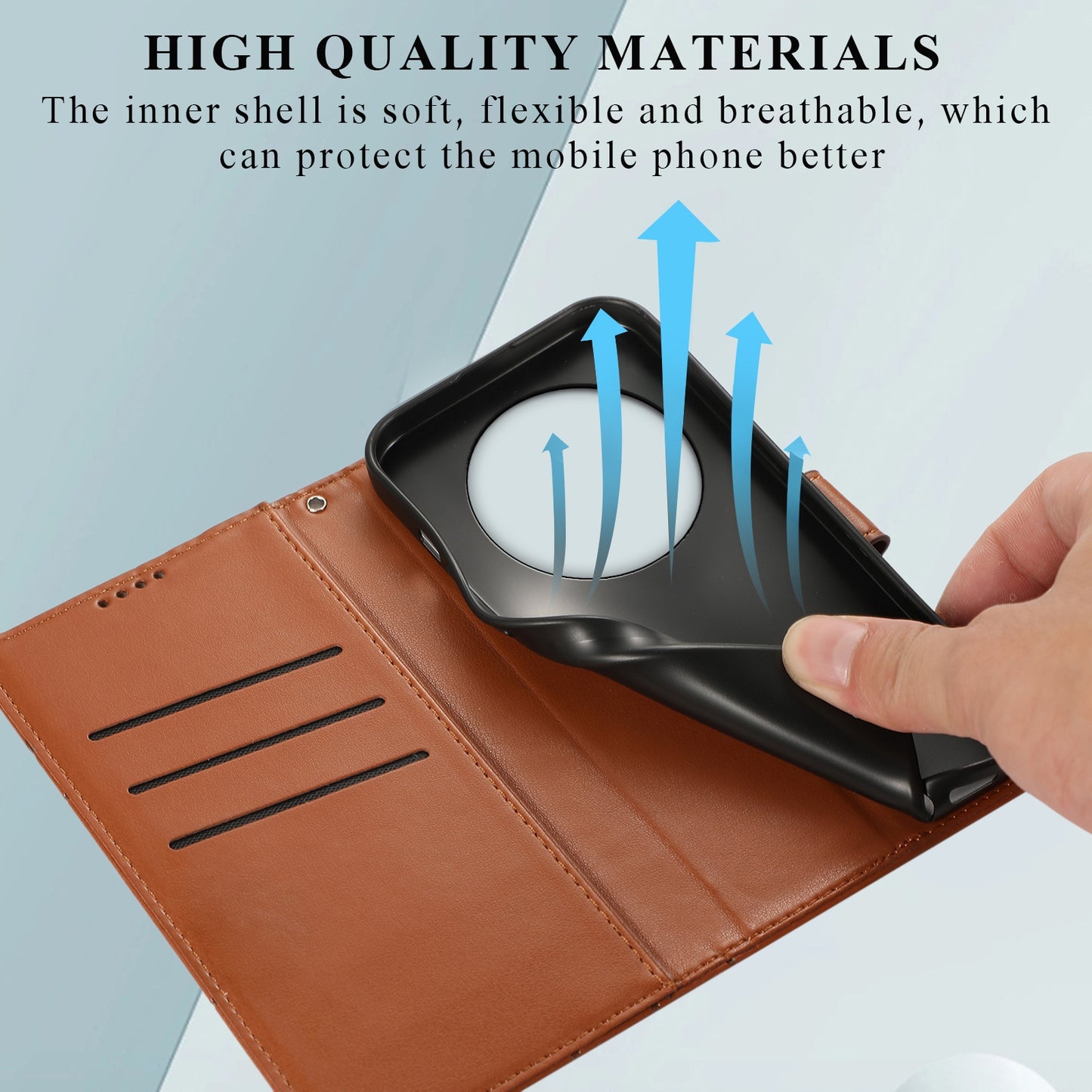 Xiaomi 13 Ultra Genuine Leather Texture Embossed Line Phone Case with Card Wallet & Kickstand