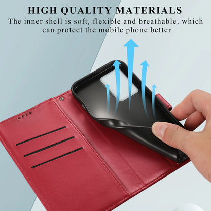 Xiaomi 13 Lite Genuine Leather Texture Embossed Line Phone Case with Card Wallet & Kickstand