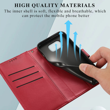 Xiaomi Poco X3 Genuine Leather Texture Embossed Line Phone Case with Card Wallet & Kickstand