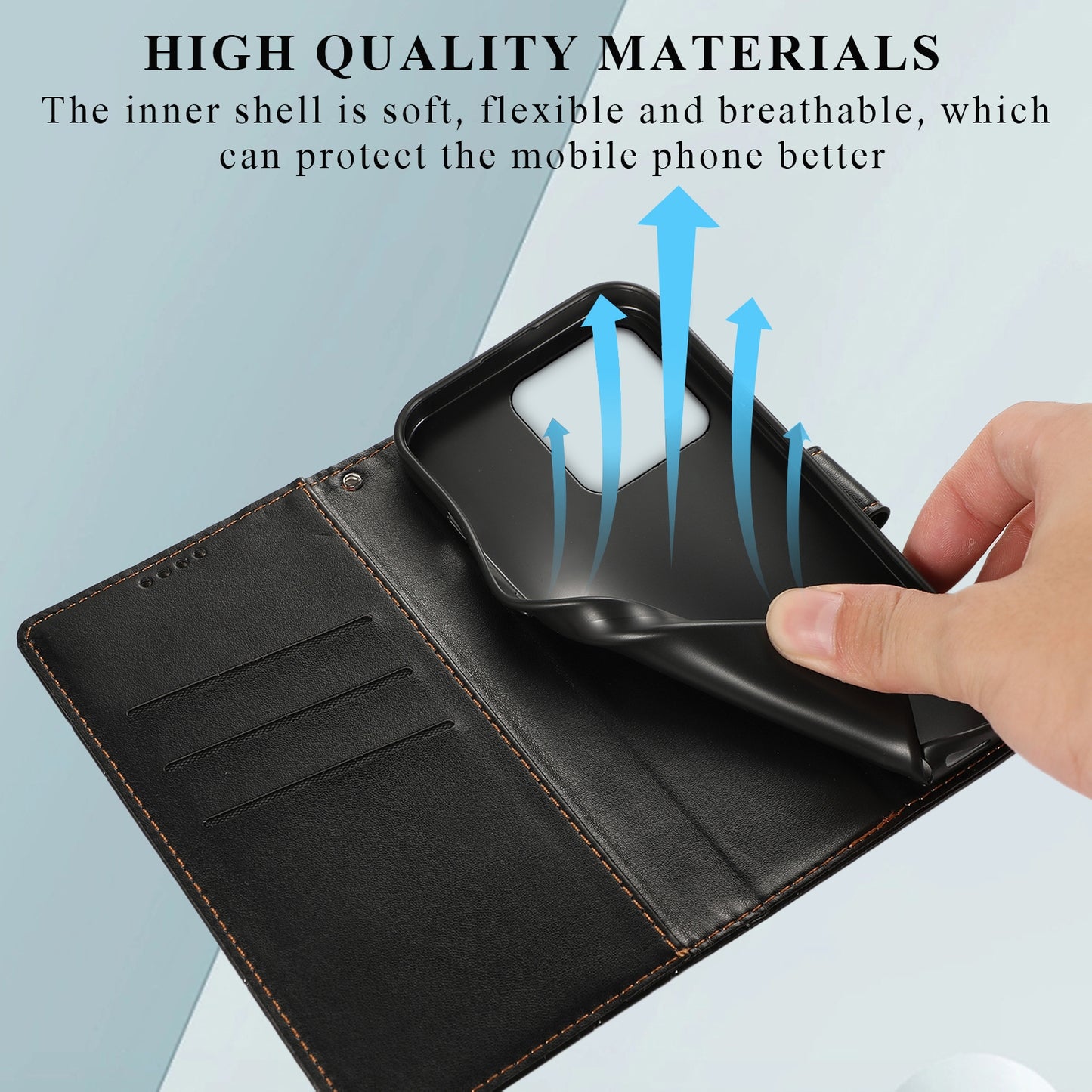 Xiaomi Redmi 10A Genuine Leather Texture Embossed Line Phone Case with Card Wallet & Kickstand