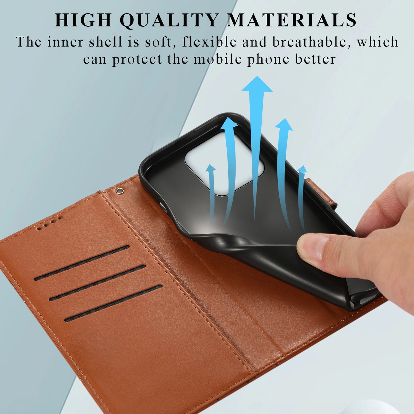 Xiaomi Redmi 10C Genuine Leather Texture Embossed Line Phone Case with Card Wallet & Kickstand