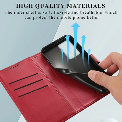 Xiaomi Redmi K60 Genuine Leather Texture Embossed Line Phone Case with Card Wallet & Kickstand