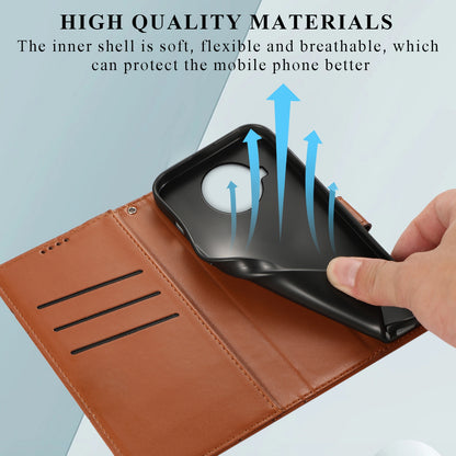 Xiaomi Redmi Note 9 Pro Genuine Leather Texture Embossed Line Phone Case with Card Wallet & Kickstand