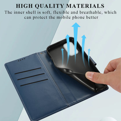 Xiaomi Redmi Note 10 4g Genuine Leather Texture Embossed Line Phone Case with Card Wallet & Kickstand