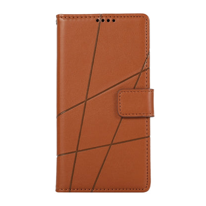 Xiaomi 14 Pro Genuine Leather Texture Embossed Line Phone Case with Card Wallet & Kickstand