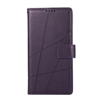 Xiaomi 14 Pro Genuine Leather Texture Embossed Line Phone Case with Card Wallet & Kickstand