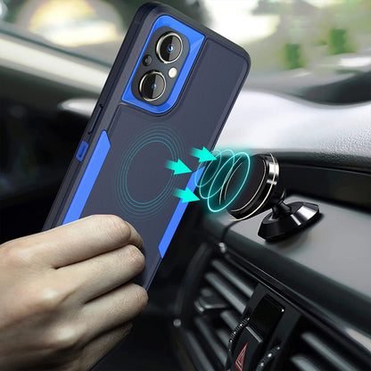 OnePlus Nord N20 5G Magnetic Dual-Layer PC and TPU Case with 2mm Screen & Camera Protection, Anti-Slip & Dust-Resistant
