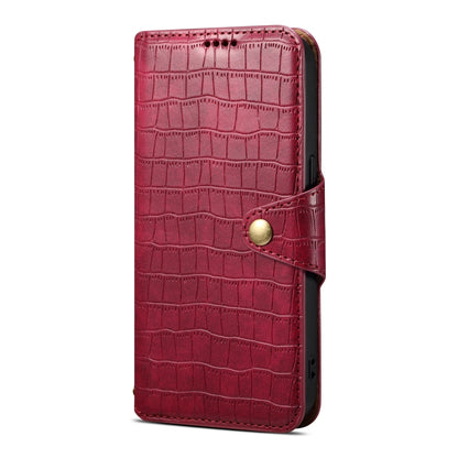 Huawei Mate 60 Denior Leather Case - Crocodile Texture with Oil Edge, Wallet & Kickstand Features