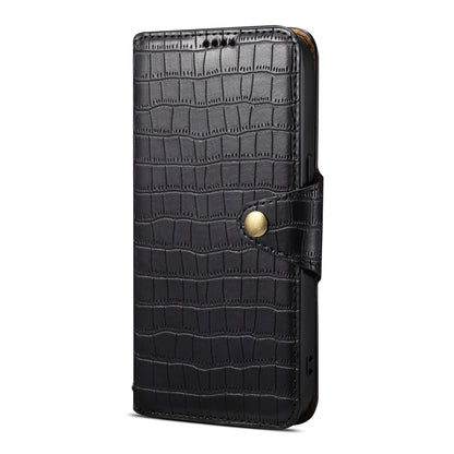 Huawei Nova 11 Denior Leather Case - Crocodile Texture with Oil Edge, Wallet & Kickstand Features