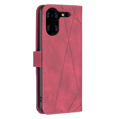 Tecno Pova 5 Pro 5G Rhombus Texture Leather Phone Case with Magnetic Buckle and Card Holder