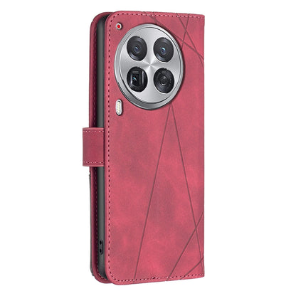 Tecno Camon 30 Premier 5G Rhombus Texture Leather Phone Case with Magnetic Buckle and Card Holder