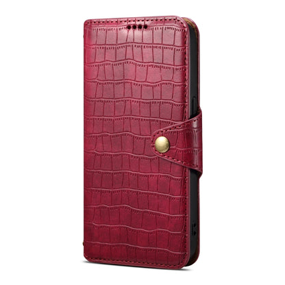 Samsung Galaxy A13 5G Denior Leather Case - Crocodile Texture with Oil Edge, Wallet & Kickstand Features
