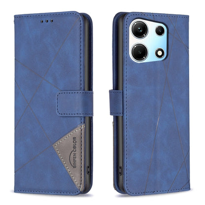 Infinix Note 30 5G Rhombus Texture Leather Phone Case with Magnetic Buckle and Card Holder