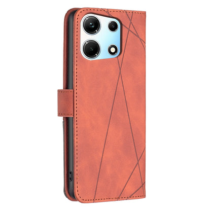 Infinix Note 30 5G Rhombus Texture Leather Phone Case with Magnetic Buckle and Card Holder