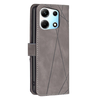 Infinix Note 30 5G Rhombus Texture Leather Phone Case with Magnetic Buckle and Card Holder