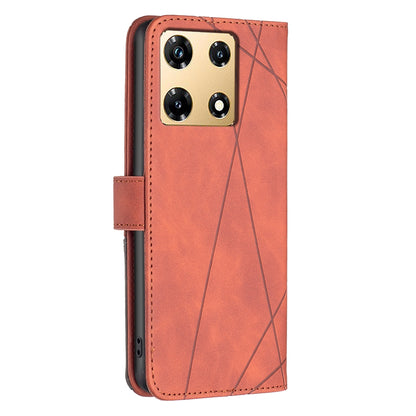 Infinix Note 30 Pro Rhombus Texture Leather Phone Case with Magnetic Buckle and Card Holder