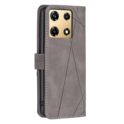 Infinix Note 30 Pro Rhombus Texture Leather Phone Case with Magnetic Buckle and Card Holder