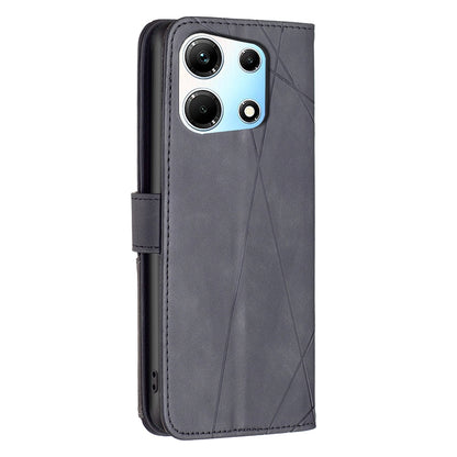 Infinix Zero 30 5G Rhombus Texture Leather Phone Case with Magnetic Buckle and Card Holder