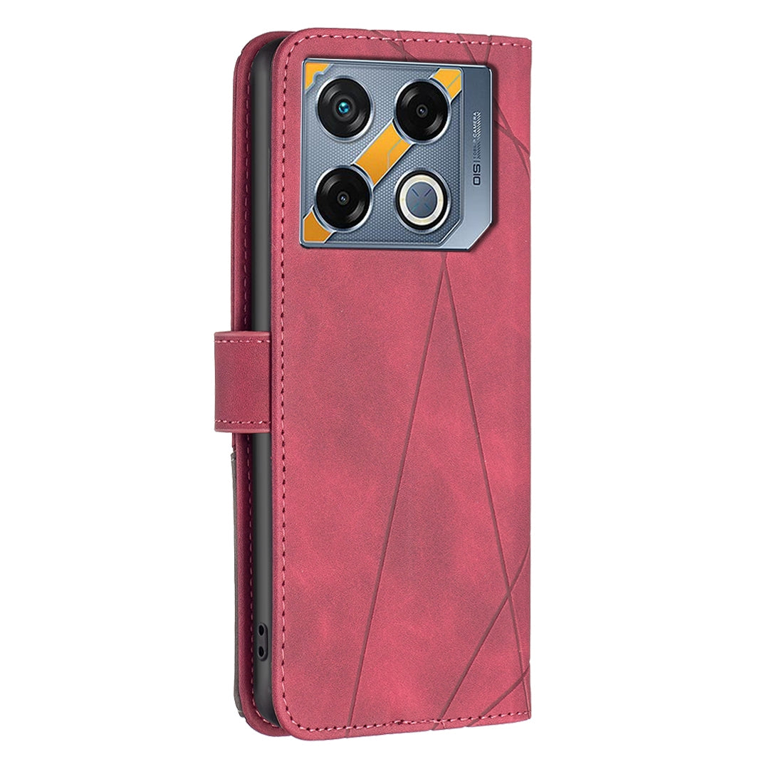 Infinix GT 20 Pro 5G Rhombus Texture Leather Phone Case with Magnetic Buckle and Card Holder