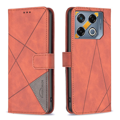 Infinix GT 20 Pro 5G Rhombus Texture Leather Phone Case with Magnetic Buckle and Card Holder