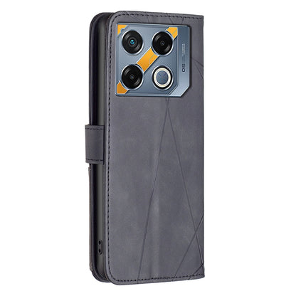 Infinix GT 20 Pro 5G Rhombus Texture Leather Phone Case with Magnetic Buckle and Card Holder