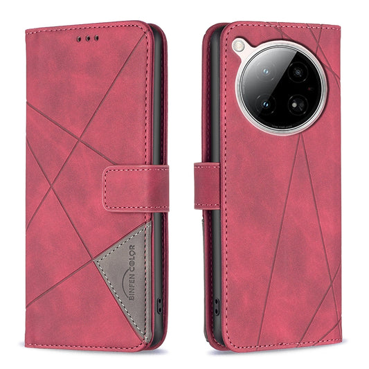 Infinix Zero 40 4G Rhombus Texture Leather Phone Case with Magnetic Buckle and Card Holder