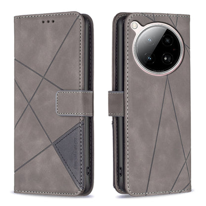 Infinix Zero 40 4G Rhombus Texture Leather Phone Case with Magnetic Buckle and Card Holder