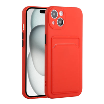 Apple iPhone 15 Plus Shockproof TPU Case with Card Holder - Durable & Lightweight Design