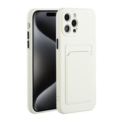 Apple iPhone 15 Pro Max Shockproof TPU Case with Card Holder - Durable & Lightweight Design