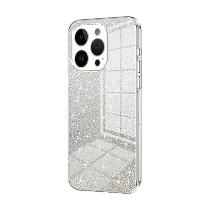 iPhone 14 Pro Luxurious Electroplated Gradient Glitter Powder Case - Enhanced Lens Protection