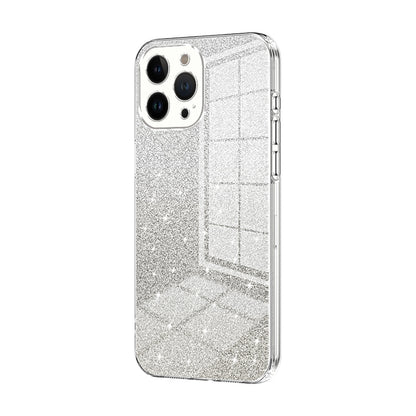 iPhone 13 Pro Max Luxurious Electroplated Gradient Glitter Powder Case - Enhanced Lens Protection