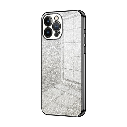 iPhone 13 Pro Max Luxurious Electroplated Gradient Glitter Powder Case - Enhanced Lens Protection