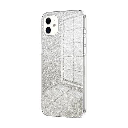 iPhone 11 Luxurious Electroplated Gradient Glitter Powder Case - Enhanced Lens Protection