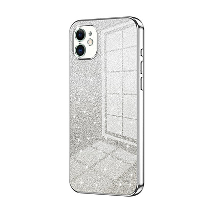 iPhone 11 Luxurious Electroplated Gradient Glitter Powder Case - Enhanced Lens Protection