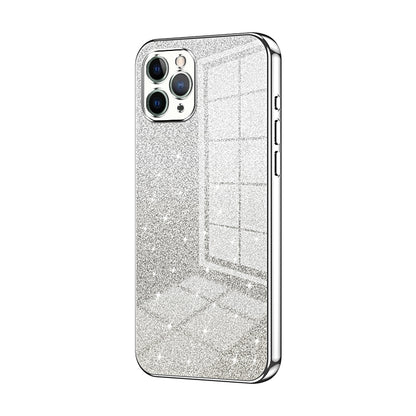 iPhone 11 Pro Luxurious Electroplated Gradient Glitter Powder Case - Enhanced Lens Protection