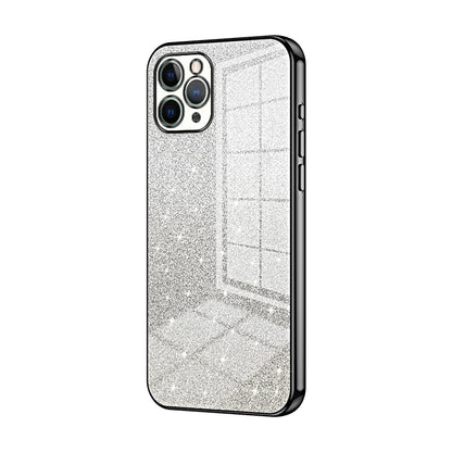 iPhone 11 Pro Luxurious Electroplated Gradient Glitter Powder Case - Enhanced Lens Protection