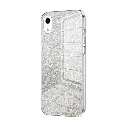 iPhone XR Luxurious Electroplated Gradient Glitter Powder Case - Enhanced Lens Protection