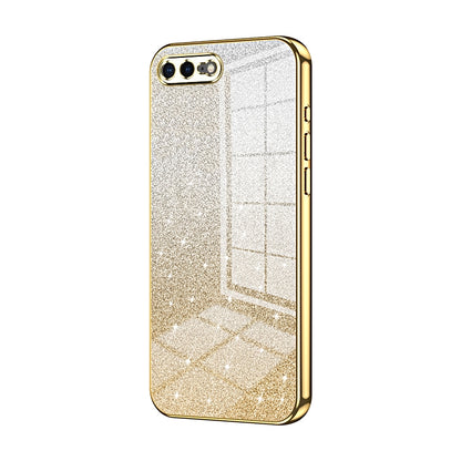 iPhone 7 Plus Luxurious Electroplated Gradient Glitter Powder Case - Enhanced Lens Protection