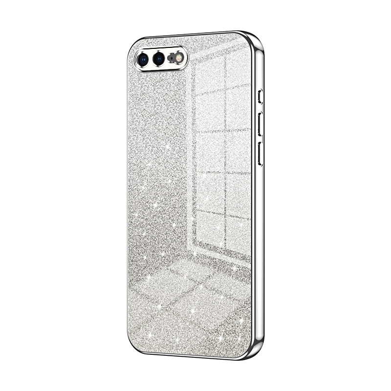 iPhone 7 Plus Luxurious Electroplated Gradient Glitter Powder Case - Enhanced Lens Protection