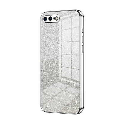 iPhone 7 Plus Luxurious Electroplated Gradient Glitter Powder Case - Enhanced Lens Protection