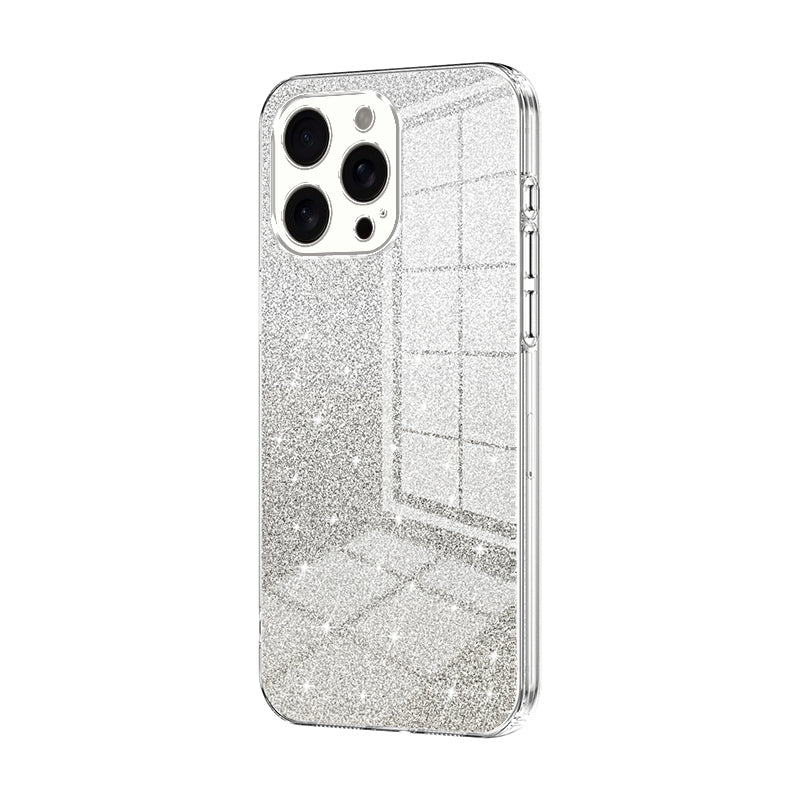 iPhone 16 Pro Max Luxurious Electroplated Gradient Glitter Powder Case - Enhanced Lens Protection