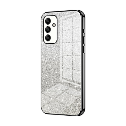 Samsung Galaxy A05s Luxurious Electroplated Gradient Glitter Powder Case - Enhanced Lens Protection