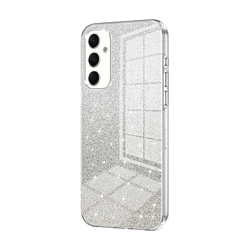 Samsung Galaxy A24 4G Luxurious Electroplated Gradient Glitter Powder Case - Enhanced Lens Protection
