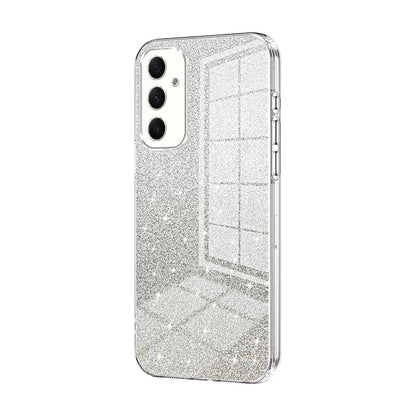 Samsung Galaxy A34 5G Luxurious Electroplated Gradient Glitter Powder Case - Enhanced Lens Protection