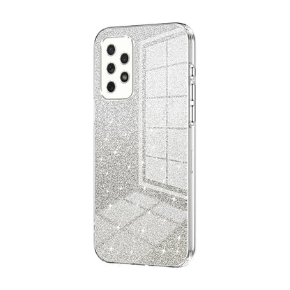 Samsung Galaxy A72 4G Luxurious Electroplated Gradient Glitter Powder Case - Enhanced Lens Protection