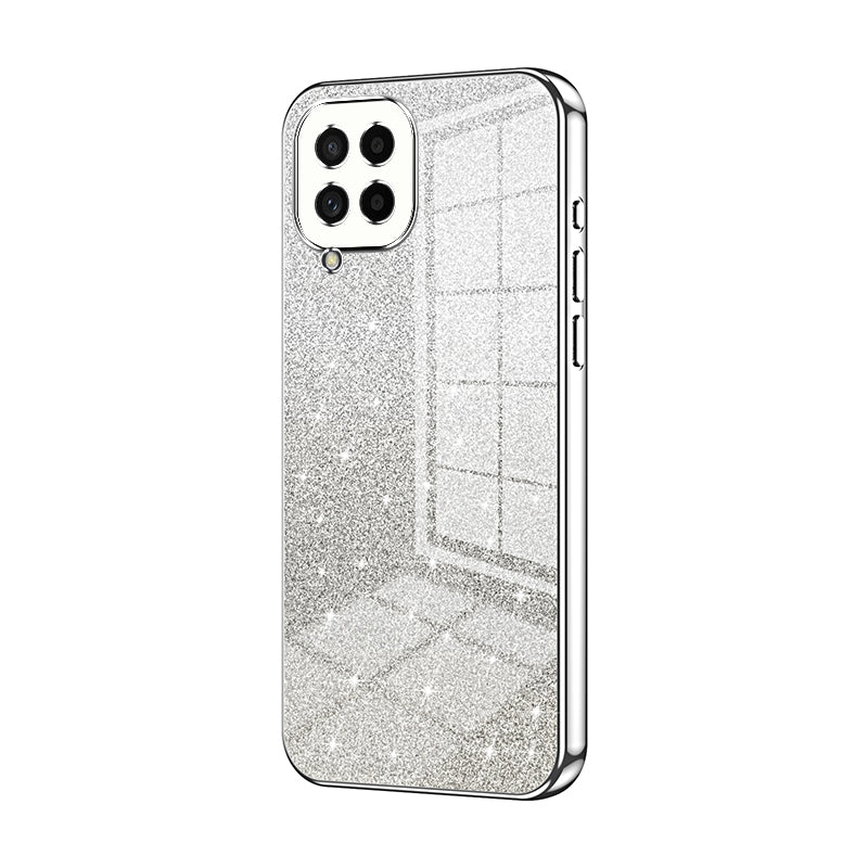 Samsung Galaxy M53 5G Luxurious Electroplated Gradient Glitter Powder Case - Enhanced Lens Protection