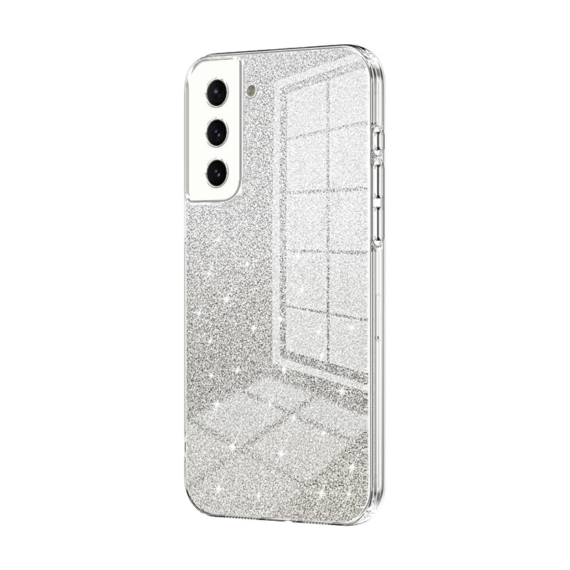 Samsung Galaxy S21 5G Luxurious Electroplated Gradient Glitter Powder Case - Enhanced Lens Protection