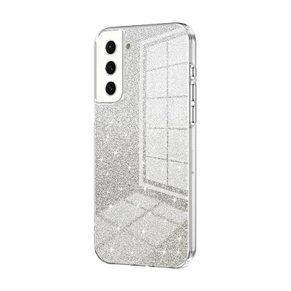 Samsung Galaxy S21 5G Luxurious Electroplated Gradient Glitter Powder Case - Enhanced Lens Protection